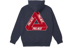 Толстовка с капюшоном из тройного шитья FW21 PALACE, Морской синий