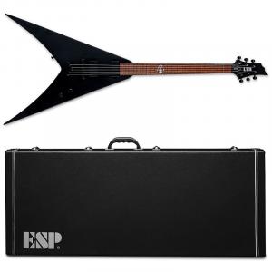 Электрогитара ESP LTD HEX-200 BLKS - Black Satin Nergal Behemoth + ESP HARD CASE - BRAND NEW
