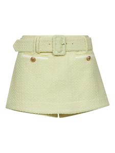 Шорты с поясом Self-Portrait, желтый