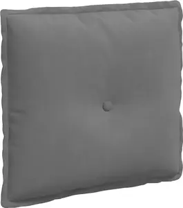 Подушка для спины , темно-серая, 50 x 45 см, микрофибра vidaXL