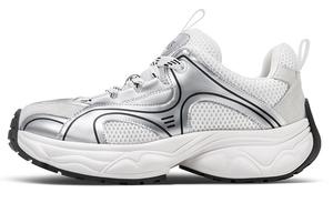 001 Кроссовки унисекс с низким верхом, белый, серебряный Hart Davis