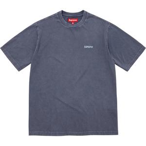 Футболка унисекс, коллекция осень-зима 2025, неделя 2016, с эффектом потертости, длина рукавов - 2,7 см Supreme, marine синий