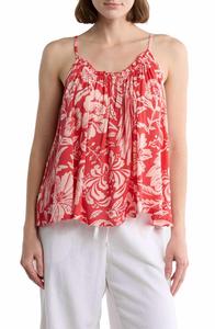 Топ Maldives Flowy Top в красном цвете Elan, красный