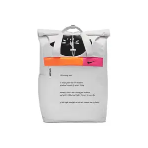 Nike Чёрный эльф, рюкзак из янтарной ткани обычный унисекс светло-серебристый серый, Light Silver Gray