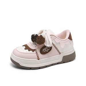 Очаровательные You Coverage устойчивые к истиранию легкие низкие кроссовки для скейтбординга женские KEAIDENI, Pink коричневый[бежевый коричневый Pinecone]