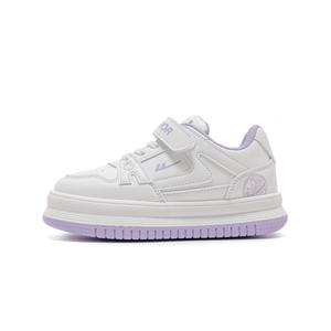 Дышащие и нескользящие низкие детские кроссовки для скейтбординга WARRIOR, белый/фиолетовый