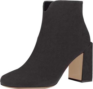 Женские туфли XYD с круглым носком, высокие массивные каблуки, ботильоны на бедро, без застежки, вечерние и офисные