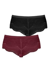 Бой-шорты LASCANA, Plum/Black