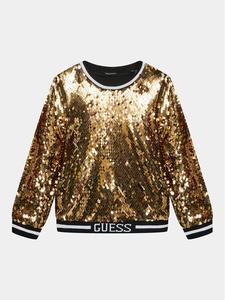 Толстовка стандартного кроя золотого цвета Guess, желтый