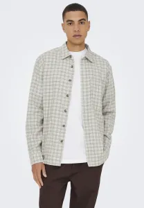 Рубашка в свободную клетку «гудмунд» Only & Sons, Skywriting