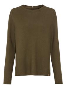 Пуловер Camel Active Rundhalspullover aus Feinstrick, цвет Dunkel khaki