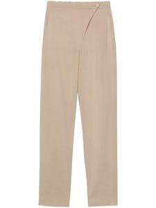 Зауженные брюки с вставками Emporio Armani, бежевый