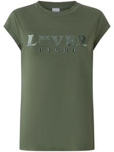 PINKO футболка с принтом, зеленый