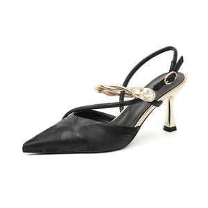 Туфли на тонком каблуке высотой 7,5 см, женские WESTLINK, Black