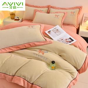 AVIVI Комплект постельного белья 1,8 м, 4 предмета, простыня, пододеяльник 200x230 см