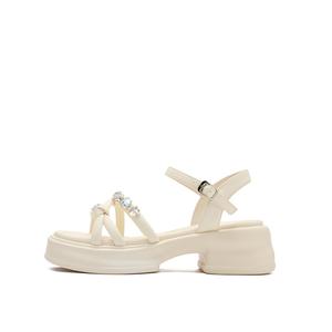 Сандалии с одним ремешком 5,5 см женские JOSINY, Ecru