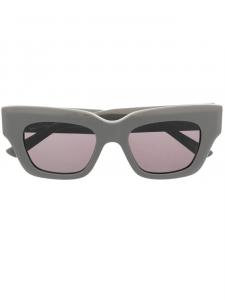 Balenciaga Eyewear солнцезащитные очки в квадратной оправе с логотипом, серый