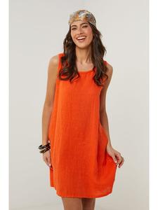 Короткое платье Le Monde du Lin, оранжевый