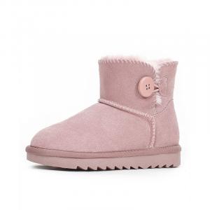 Теплые детские ботинки с низким голенищем HDJ, розовый