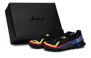 BIOM 2.1 X COUNTRY повседневные низкие мужские кроссовки Ecco, Black Blue Red Yellow