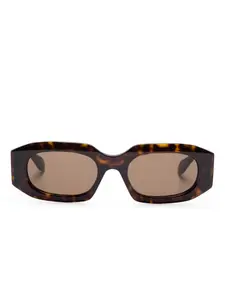 Солнцезащитные очки в прямоугольной оправе Alaïa, коричневый