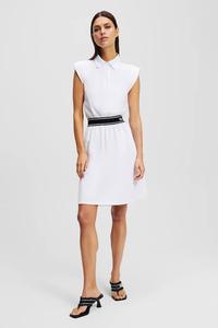 Хлопковое платье Karl Lagerfeld, белый