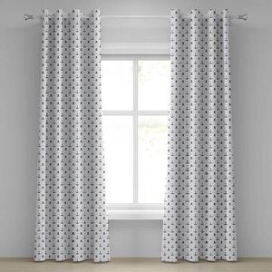 Занавеска с люверсами Abakuhaus Anchor 2 шт, 280x260x0,5 см, темно-синий