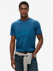 Футболка с логотипом Tokyo из органического хлопка Superdry, Rodeo Blue Marl