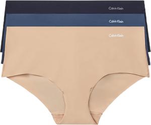 Трусики-хипстеры Calvin Klein Invisibles Multipack, Speakeasy/Light Caramel/Black