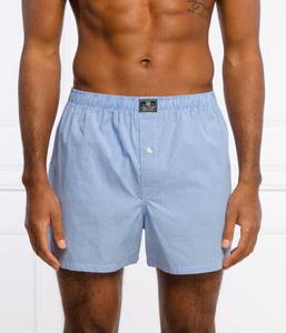 Боксеры Polo Ralph Lauren хлопковые с пуговицей, голубой