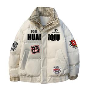 Пуховик Unisex Stand Collar Thickened Padded Puffer Jacket HUANQIU, экрю