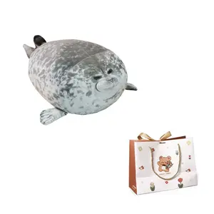 Плюшевая кукла Mianmian Seal Dolls высотой 30см/40см/60см AZLCL, серый