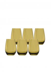 Набор стаканов Stölzle Lausitz Elements, 465 мл, 6 штук, желто-прозрачный