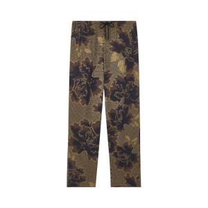 Брюки Dries Van Noten Floral Jacquard Drawstring Pant Brown, коричневый