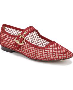 Женские сетчатые балетки Michaela Mary Jane Sam Edelman, Deep Scarlet Mesh Fabric
