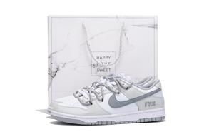 Кроссовки для скейтбординга Dunk Coverage с нескользящей подошвой и износостойкими вставками, унисекс, светло-серые Nike, Light Gray