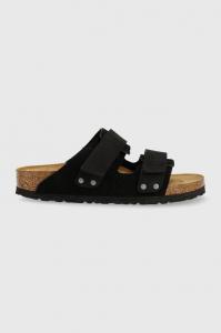 Замшевые шлепанцы Uji Birkenstock, черный