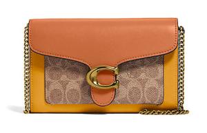 COACH Кожаная сумка через плечо с цепочкой