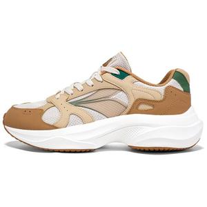 Мужские кроссовки Lifestyle с низким верхом цвета овсянки, кремового/бежевого, чайного, коричневого цвета 361°