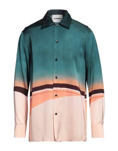 Рубашка Jil Sander, глубокий бирюзовый