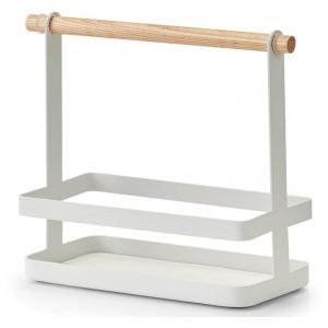 Презент менаж Зеллер с бамбуковой ручкой Zeller Present, Weiß/holzfarben