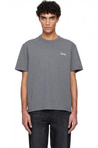 A.P.C. Серая свободная футболка 'vpc'