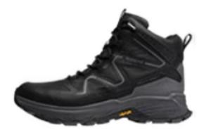 Мужские кроссовки для активного отдыха на открытом воздухе с высоким берцем, цвет черный серый Toread