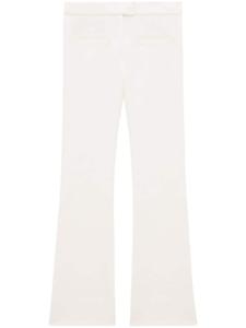Courrèges твиловые брюки прямого кроя, белый