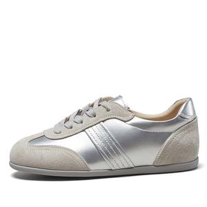 YEARCON Женские низкие кэжуал кеды серебристые, цвет Silver
