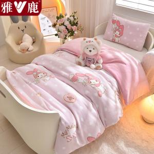 Yalu Детское одеяло 150х200 см, вес 2 кг, молочный флис высокой плотности, цвет 美乐蒂-蛋糕