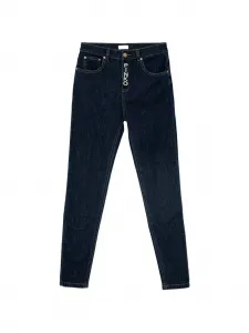 Джинсы с вышитым логотипом Pinko Kids, синий