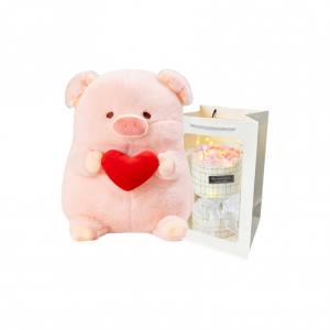 Милые и очаровательные плюшевые куклы Heart Piggy, высота 20см/30см/40см PUDOWRABBIT