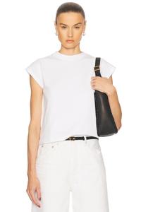 Футболка Bryce с короткими рукавами-капельками Agolde, White