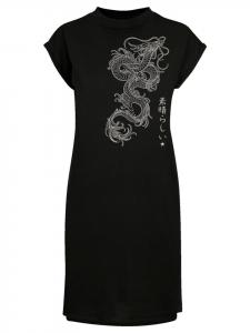 Короткое платье F4NT4STIC Short Sleeve Dress Drachen, черный